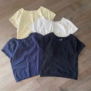 Free people cropped baby tee